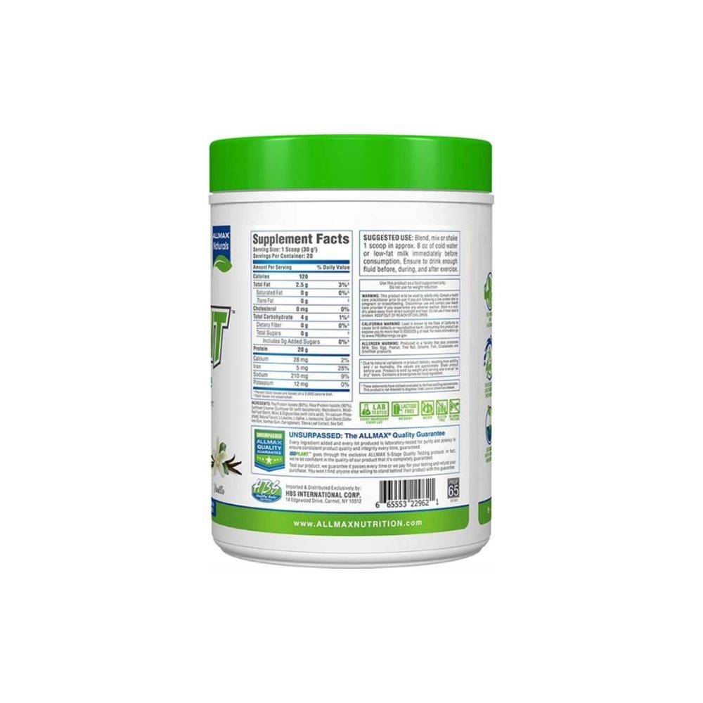 ISOPLANT 20 SERVIDAS ALLMAX VEGANA