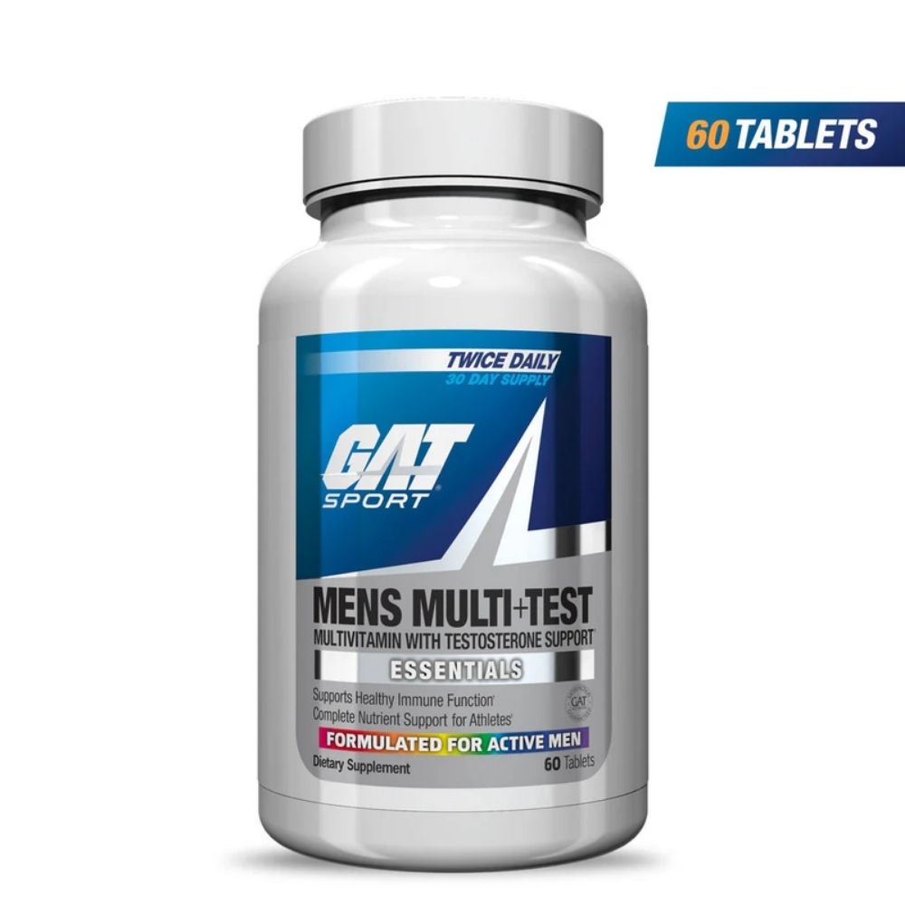 MENS MULTI+TES (Multivitamin with Testosterone Support) GAT SPORT 60 TABLETAS (30 SERVICIOS)