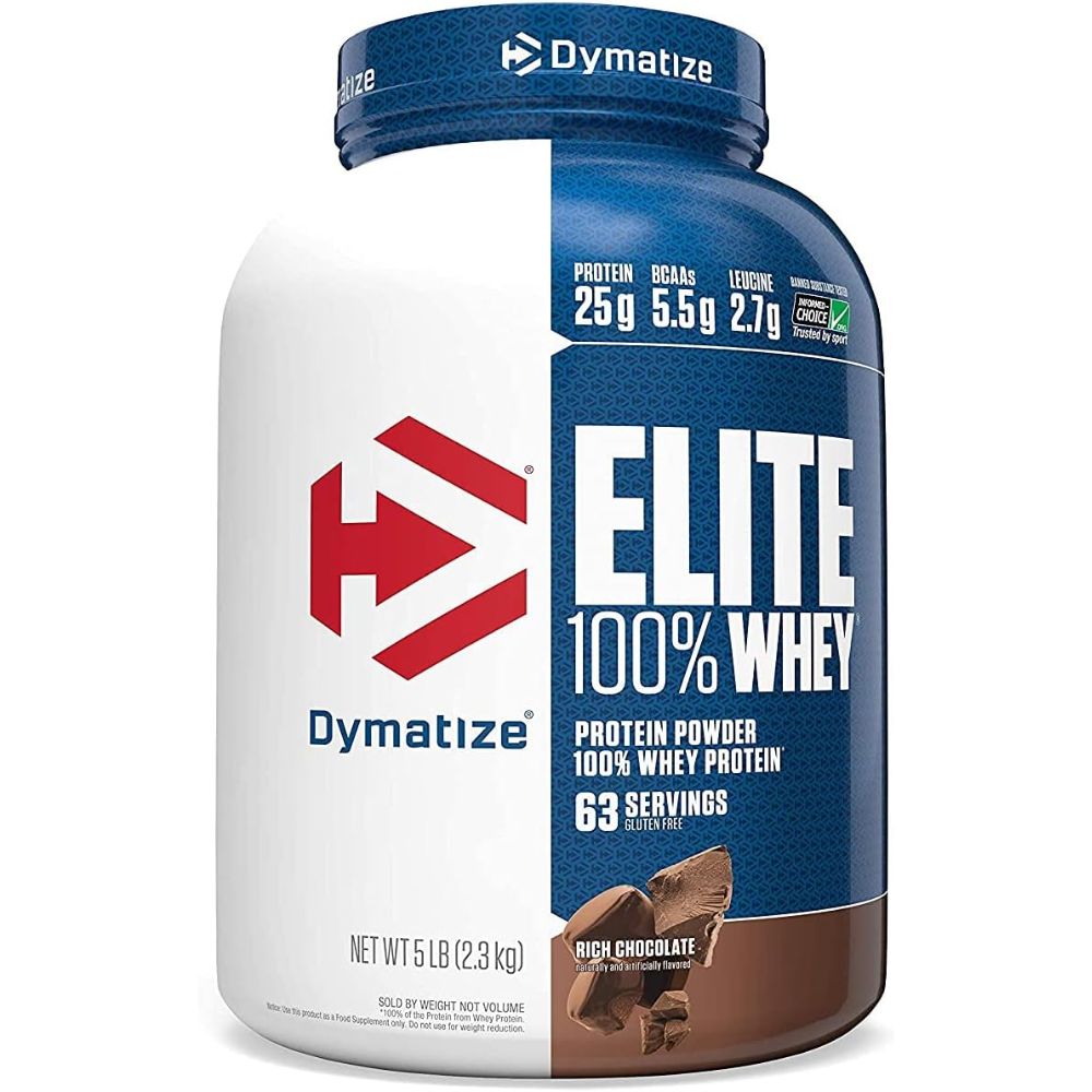 WHEY PROTEIN ELITE DYMATIZE 67 SERVIDAS 5LBS (2.3KG)