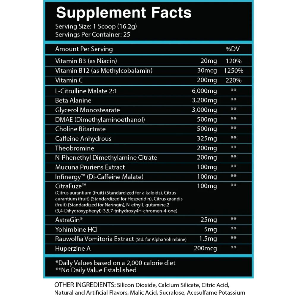 PREWORKOUT GOD OF RAGE CENTURION LABZ COLLAB ANTI-HUMAN 25 SERVIDAS