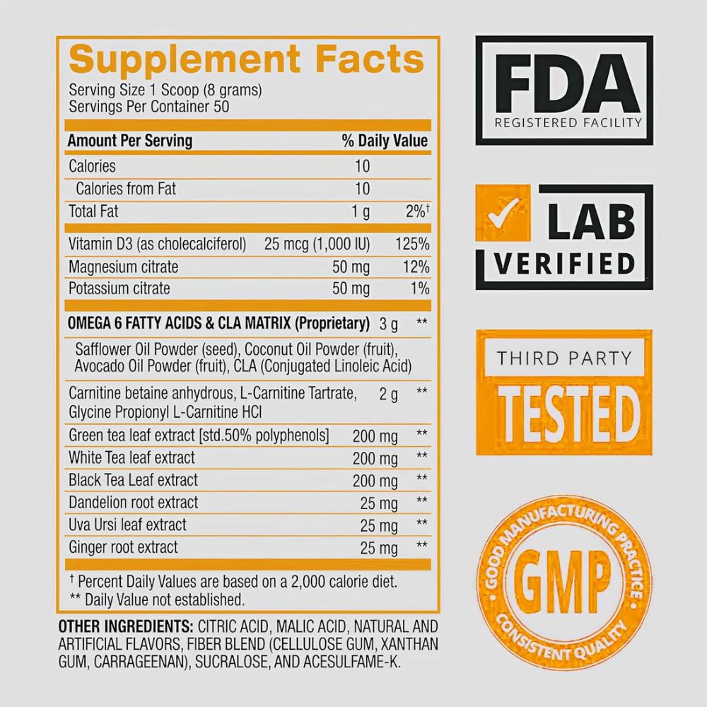 CLA+CARNITINE SHREDDED BPI SPORTS 50 SERVIDAS