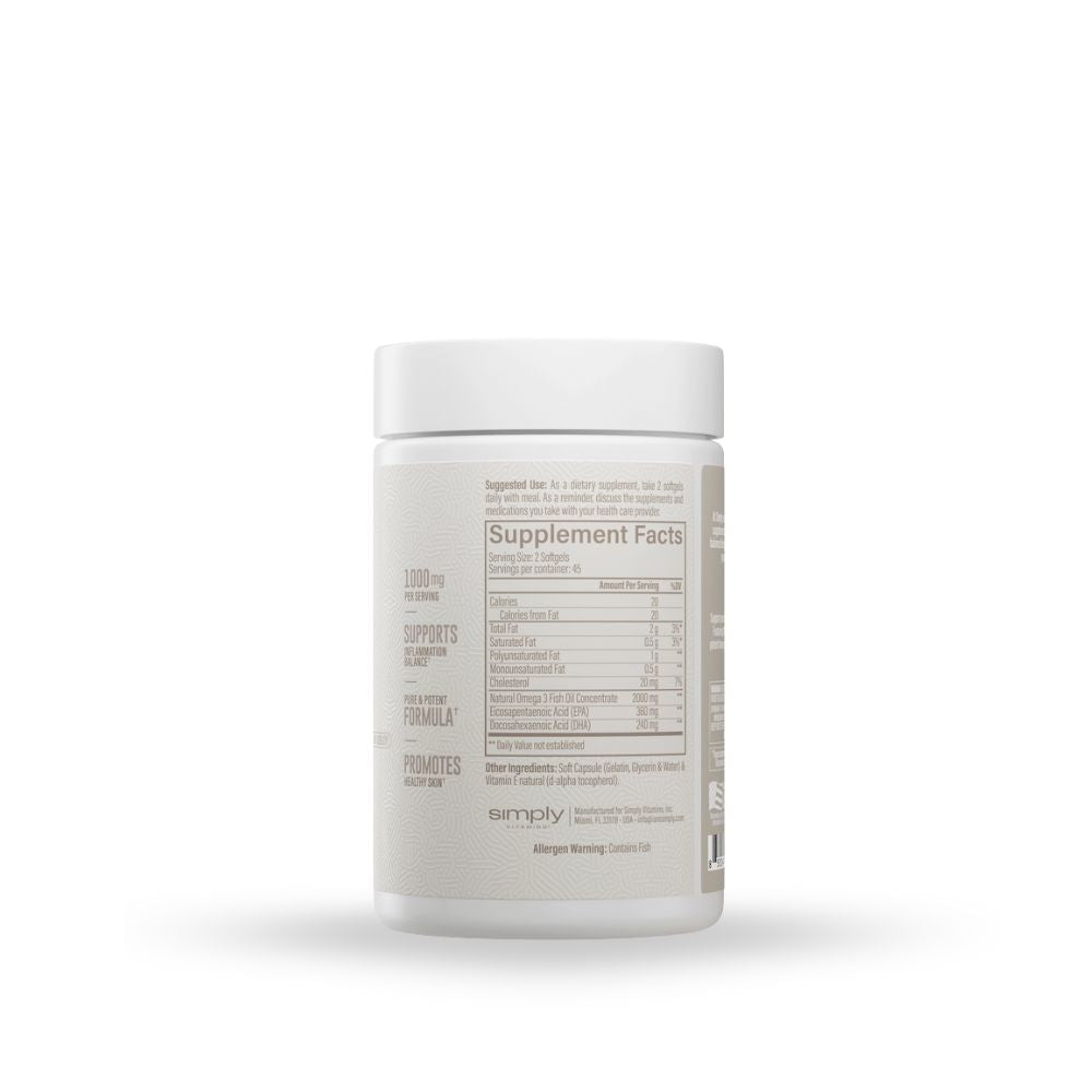 OMEGA 3 SIMPLY 90 CAPSULAS