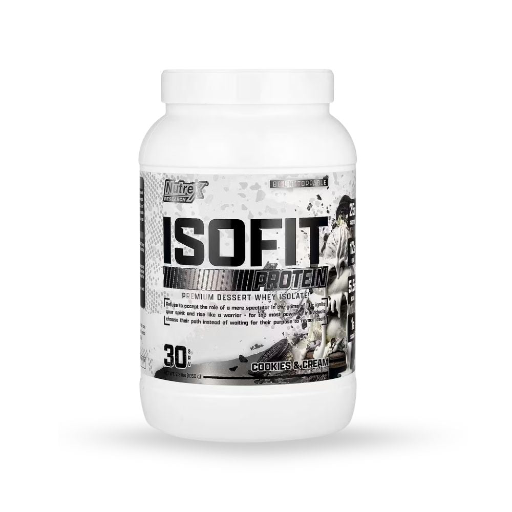 WHEY ISOLATE PROTEIN ISOFIT NUTREX RESEARCH 70 SERVIAS 5LBS.