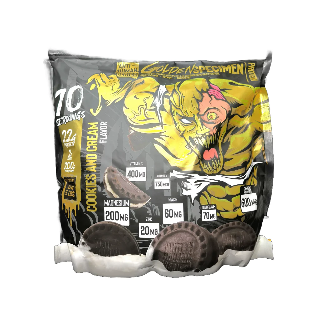 WHEY PROTEIN GOLDEN SPECIMEN ANTI-HUMAN SERIES 70 SERVIDAS 5LBS. (2.2 KGS.)