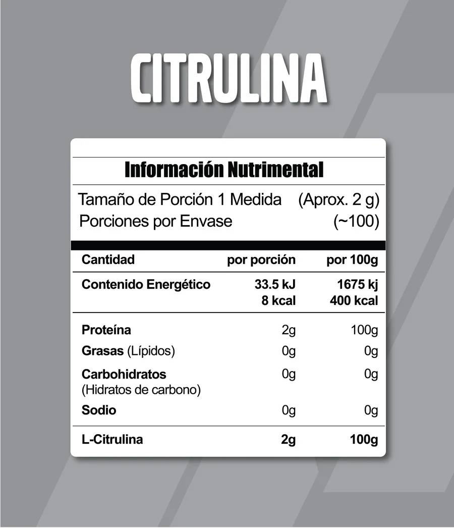 CITRULINA META NUTRITION 100 SERVICIOS