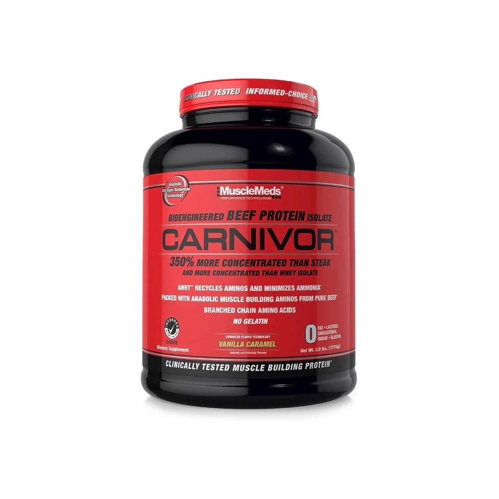 CARNIVOR (BEEF PROTEIN ISOLATE) MUSCLEMEDS 4 LBS. (1.82 KGS) 56 SERVIDAS