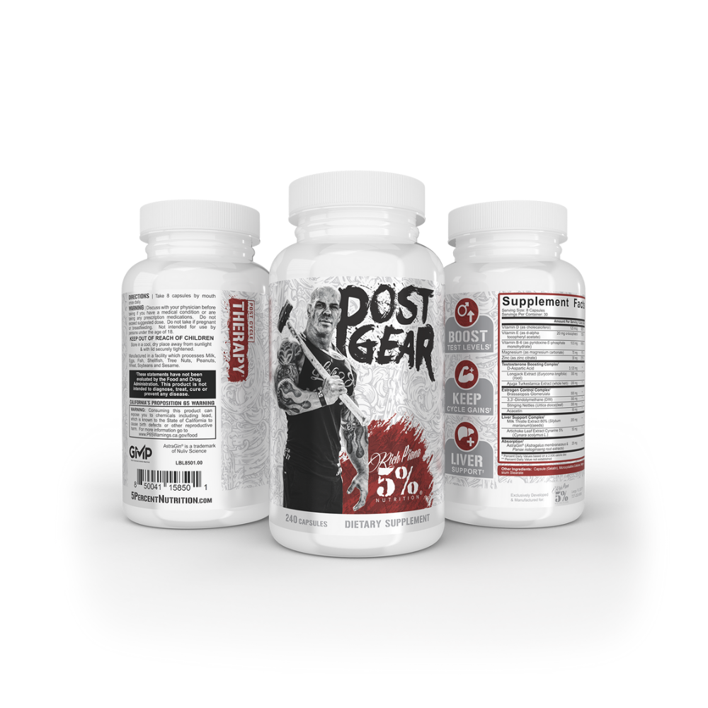 POST CYCLE THERAPY POST GEAR RICH PIANA 5% 240 CAPSULAS CON TURKESTERONE
