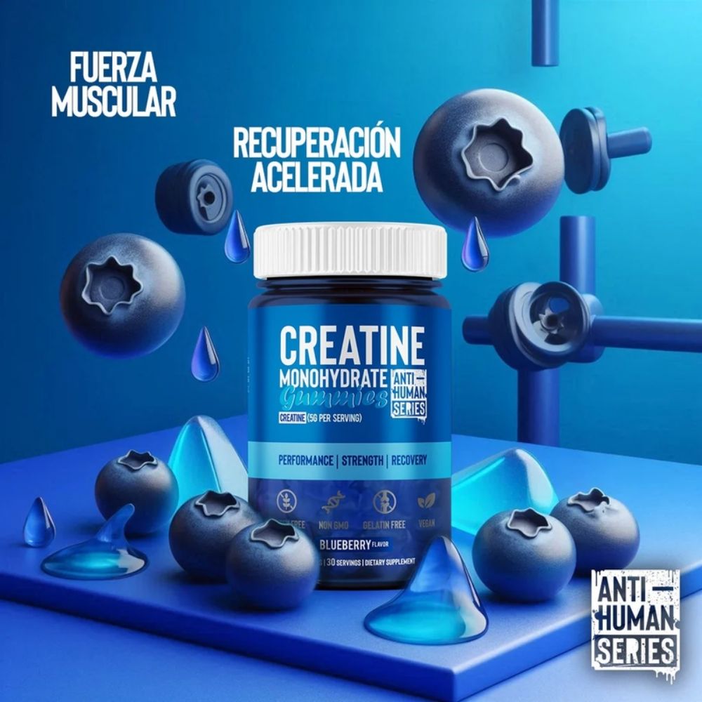 CREATINA MONOHIDRATADA ANTI-HUMAN 60 GOMITAS