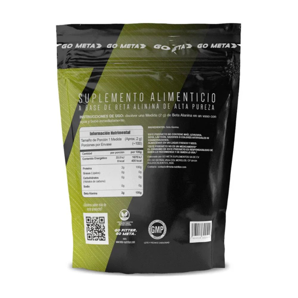 BETA ALANINE META NUTRITION 100 SERVIDAS
