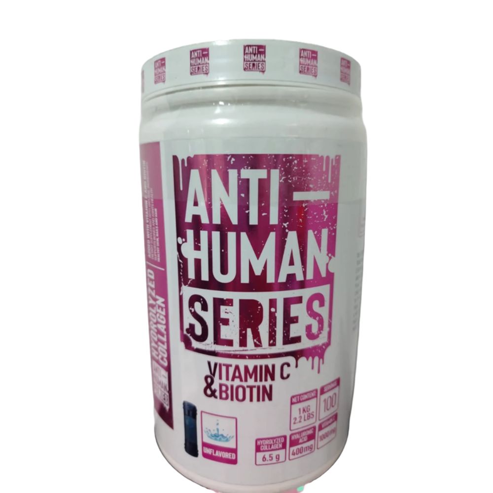 COLAGENO HIDROLIZADO VITAMINA C & BIOTIN SPECIMEN ANTI-HUMAN 100 SERVIDAS 1KG. (2.2 LBS) BOTE