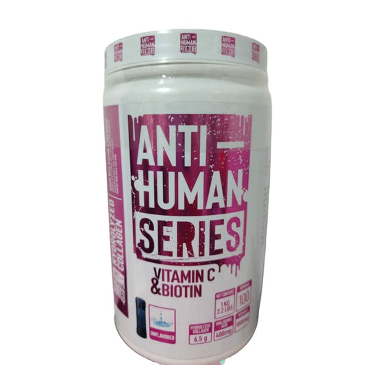 COLAGENO HIDROLIZADO VITAMINA C & BIOTIN SPECIMEN ANTI-HUMAN 100 SERVIDAS 1KG. (2.2 LBS) BOTE