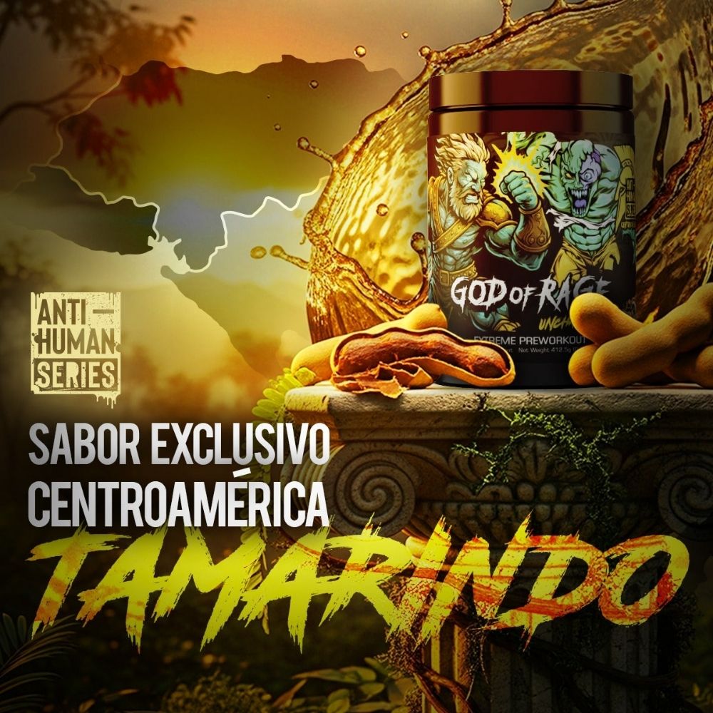 PREWORKOUT GOD OF RAGE CENTURION LABZ COLLAB ANTI-HUMAN 25 SERVIDAS