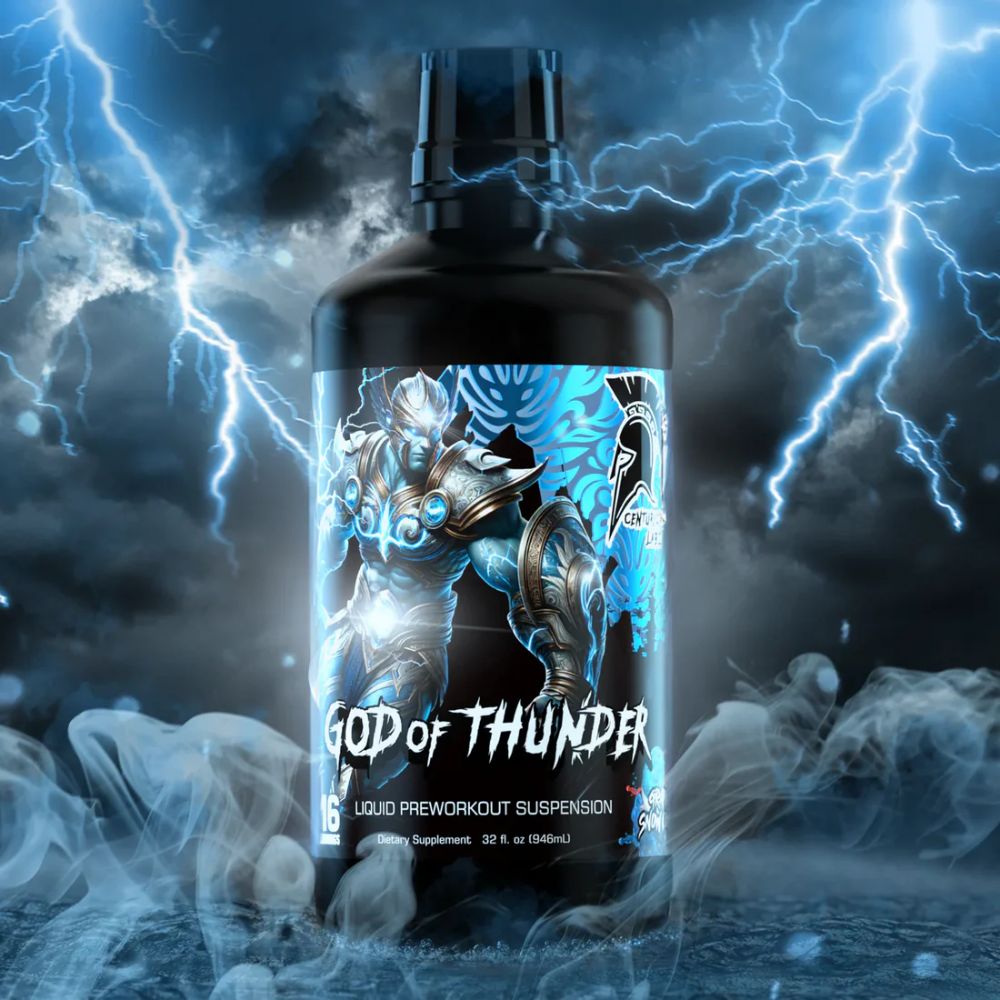 PREWORKOUT GOD OF THUNDER LIQUID SUSPENSION CENTURION LABZ 32oz GLYCEROL