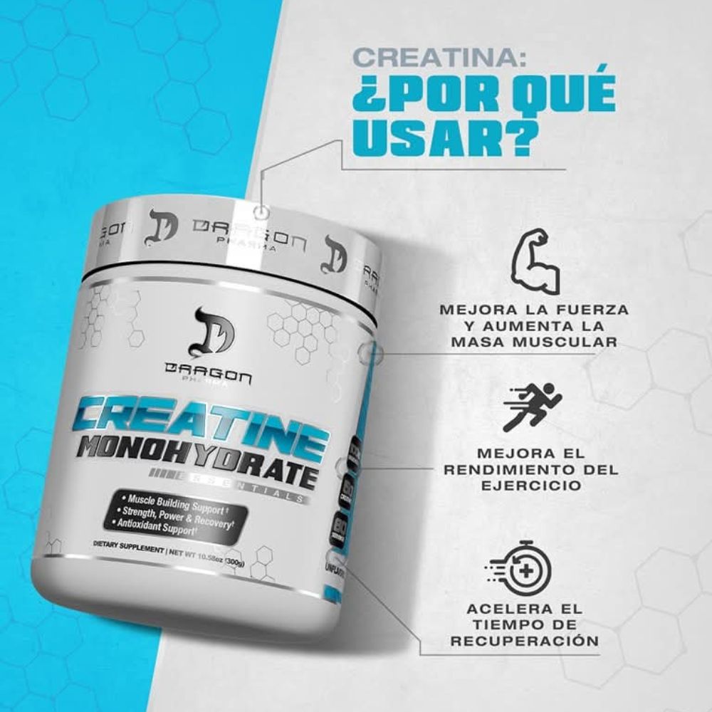 CREATINE MONOHYDRATE DRAGON PHARMA 60 serv 300GR