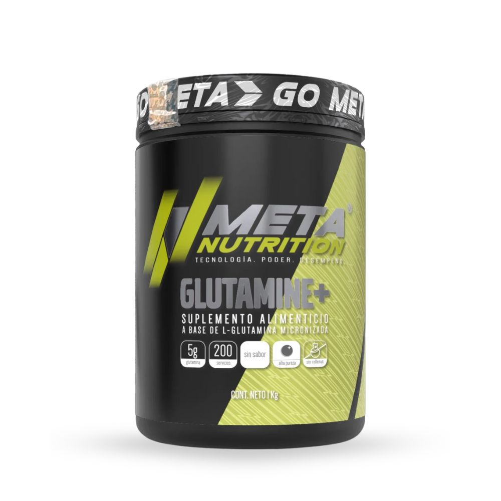 GLUTAMINA MICRONIZADA 1000 GRAMOS BOTE 200 SERVICIOS METANUTRITION