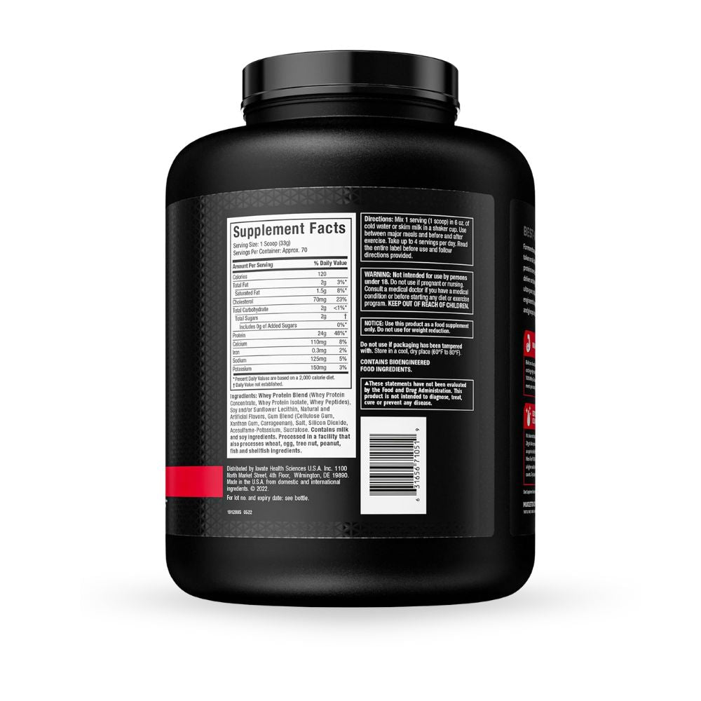 NITRO TECH 100% WHEY GOLD MUSCLETECH 60 SERVIDAS 2.29 KG (5.03 LBS)