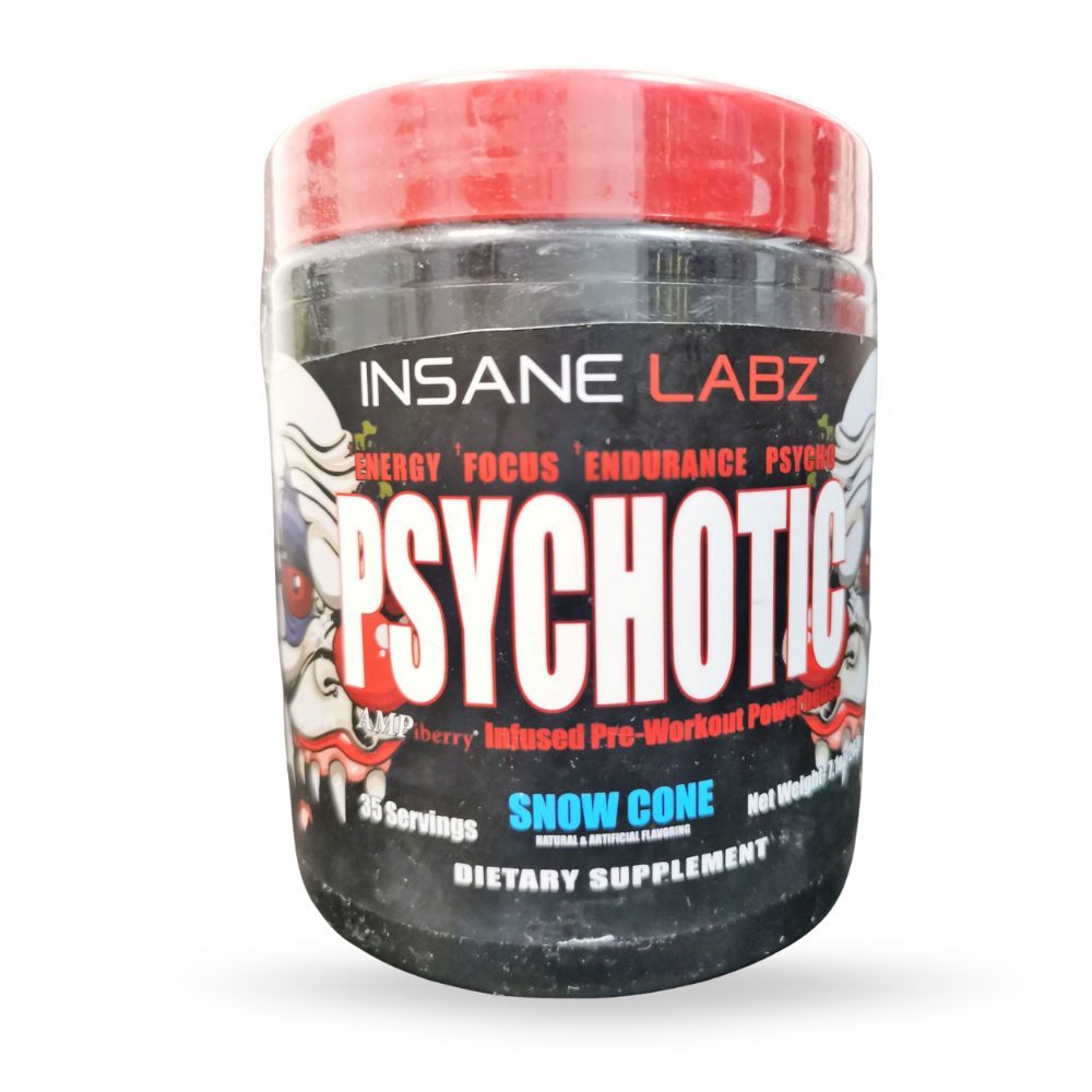 PRE WORKOUT PSYCHOTIC RED INSANE LABZ 35 SERVIDAS 8OZ. (244 G)