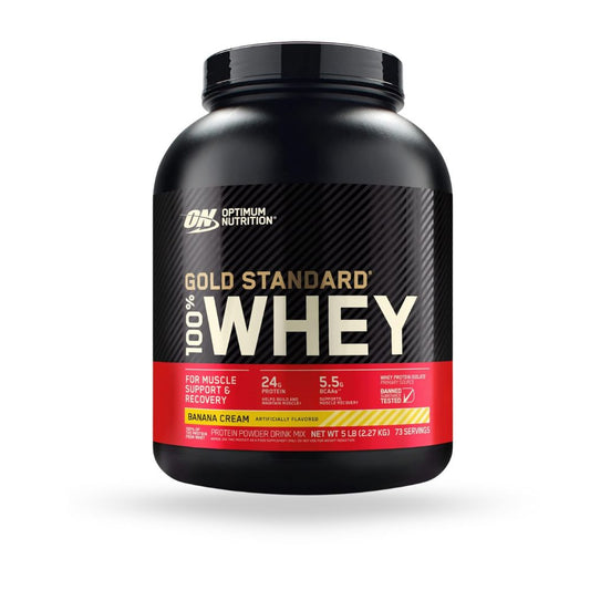 WHEY GOLD STANDARD OPTIMUM NUTRITION 74 SERVIDAS 5LBS (2.22KG)