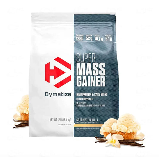 SUPER MASS GAINER DYMATIZE 16 SERVIDAS 12 LIBRAS (5.4 KG)