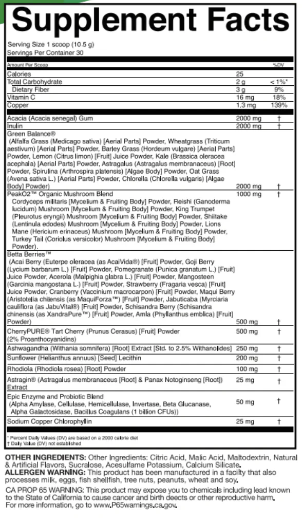 EPIC GREENS NUTRIFIT 30 SERVIDAS